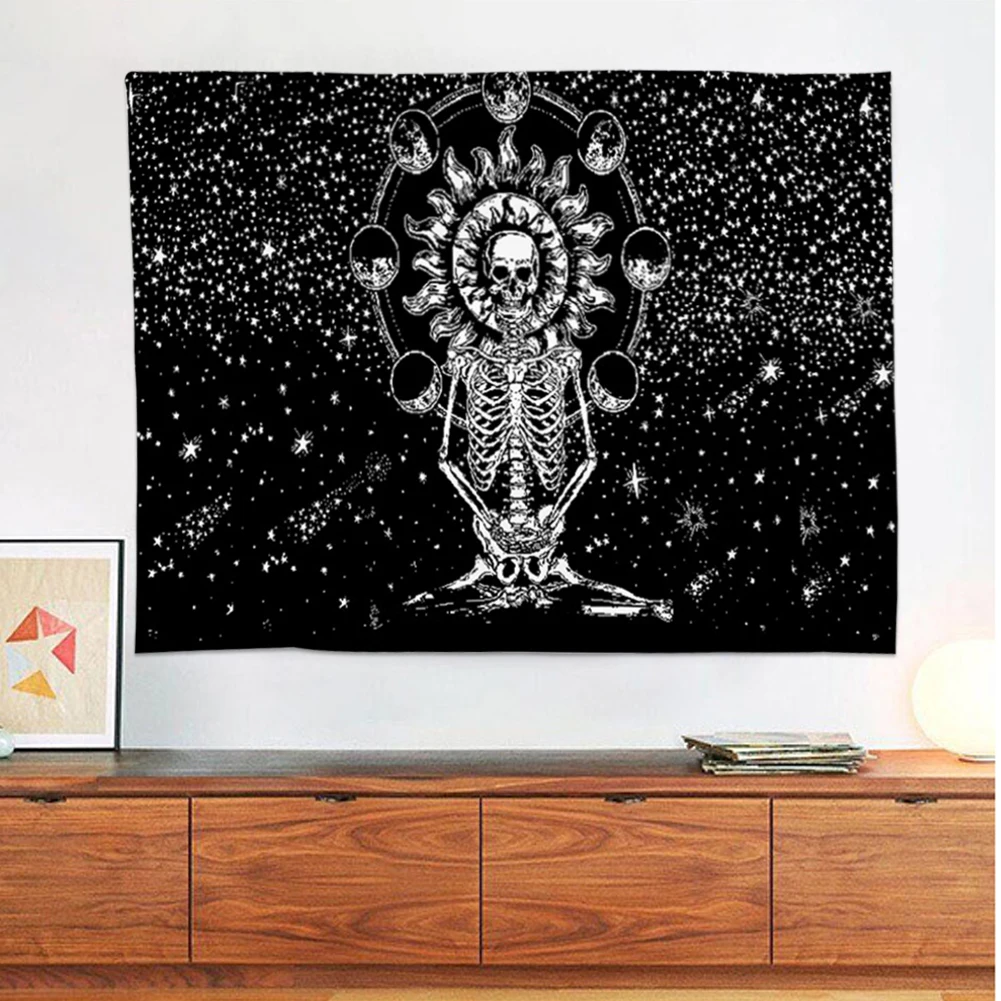 Настенный гобеленовый фон с изображением черепа для ТВ вечерние костюмы на