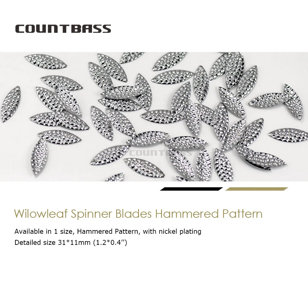 Лезвия спиннера из нержавеющей стали 50 шт. размер 3 - 31*11 мм