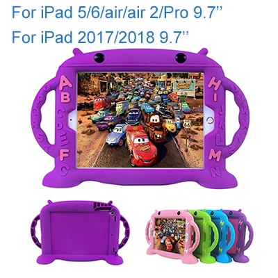 5410PR CHINFAI противоударный детский безопасный Чехол для iPad Air 2, чехол с ручками для iPad mini, водонепроницаемый силиконовый чехол для iPad Pro 10,5 - Цвет: 5410PR