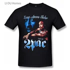 Винтажная Футболка с принтом Тупака Шакура в стиле 90-х, Мужскаяженская летняя футболка из высококачественного хлопка, футболка с коротким рукавом, топ в подарок