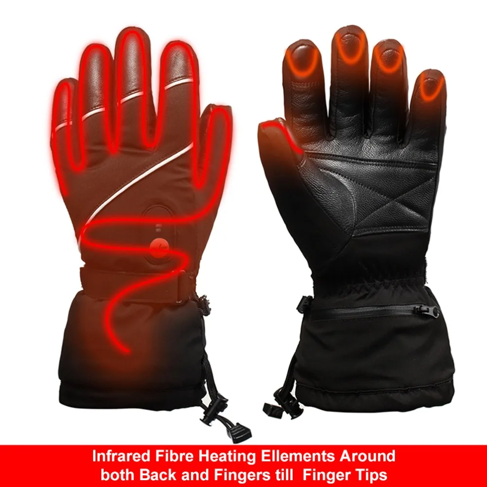 

SAVIOR Heat Ski Gloves Riding Heated Gloves Thick Section Super Warm Design Palm Sheepskin Lining Fleece Breathable Men Women
