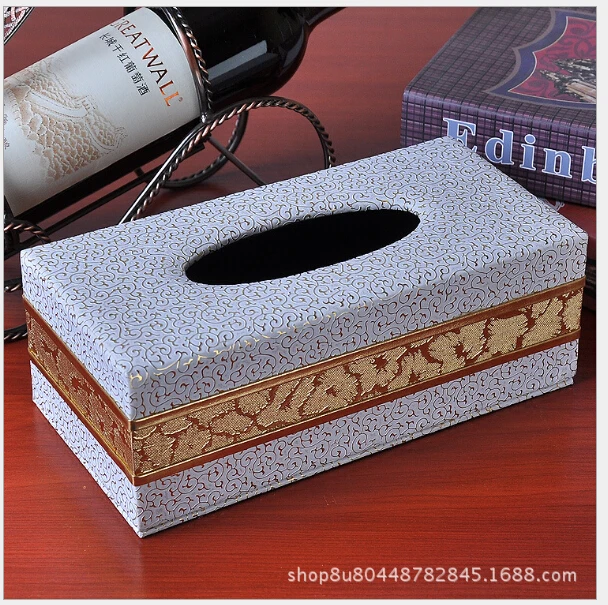 Креативная кожаная Бытовая коробка для салфеток Континентальная Автомобильная