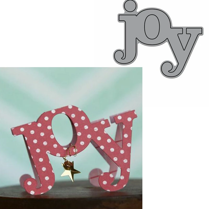 

Joy Word Die Cuts For Card Making Joy Word dies scrapbooking metal cutting dies new 2019
