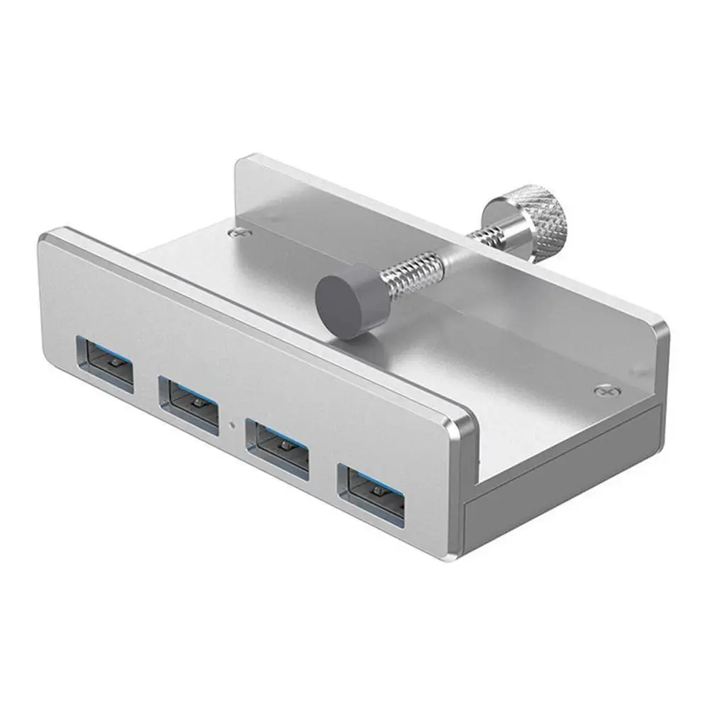 Алюминиевый 4 портовый USB концентратор MH4PU 3 0 с клипсой для рабочего стола кабелем