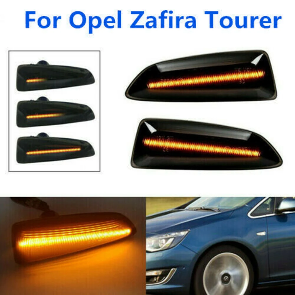 

Sequential Headlights LED Side Marker Blinker Lights For Opel Zafira Tourer ABS