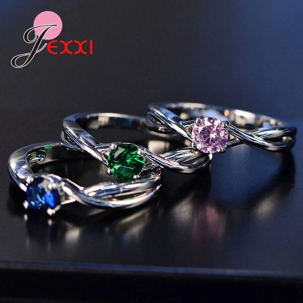 Женское кольцо из серебра 925 пробы с фианитом | Украшения и аксессуары