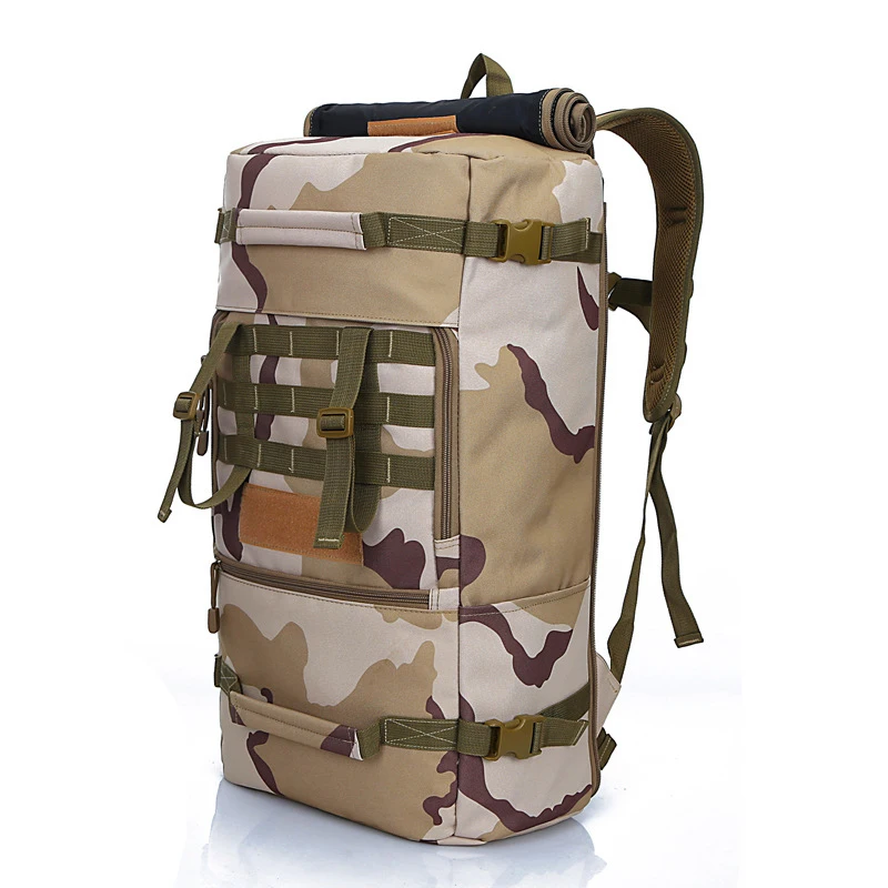 Уличная камуфляжная сумка YoReAi для альпинизма однотонный мужской рюкзак 50 л