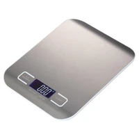 11 lb5kg digital kitchen scale electronic food scales measuring tools lcd display stainless steel platform baking accessories