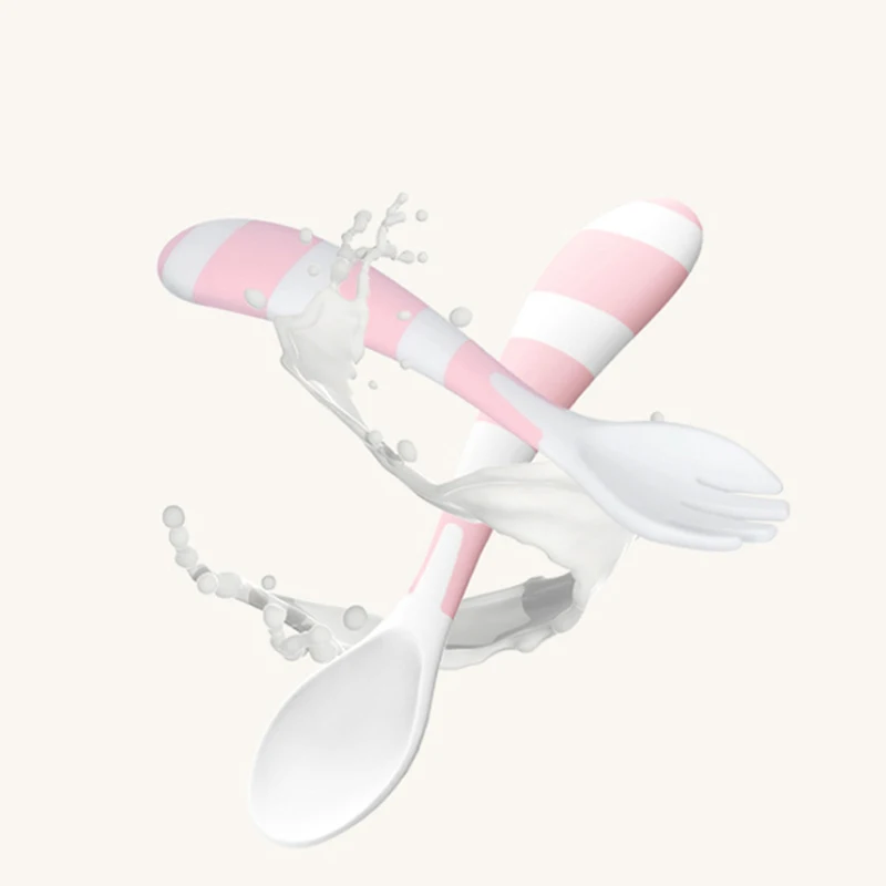 2020 Baby Feeding Cartoon Printing Spoon Fork Training Cutlery Tableware Infant Child Safety School Supplies | Мать и ребенок