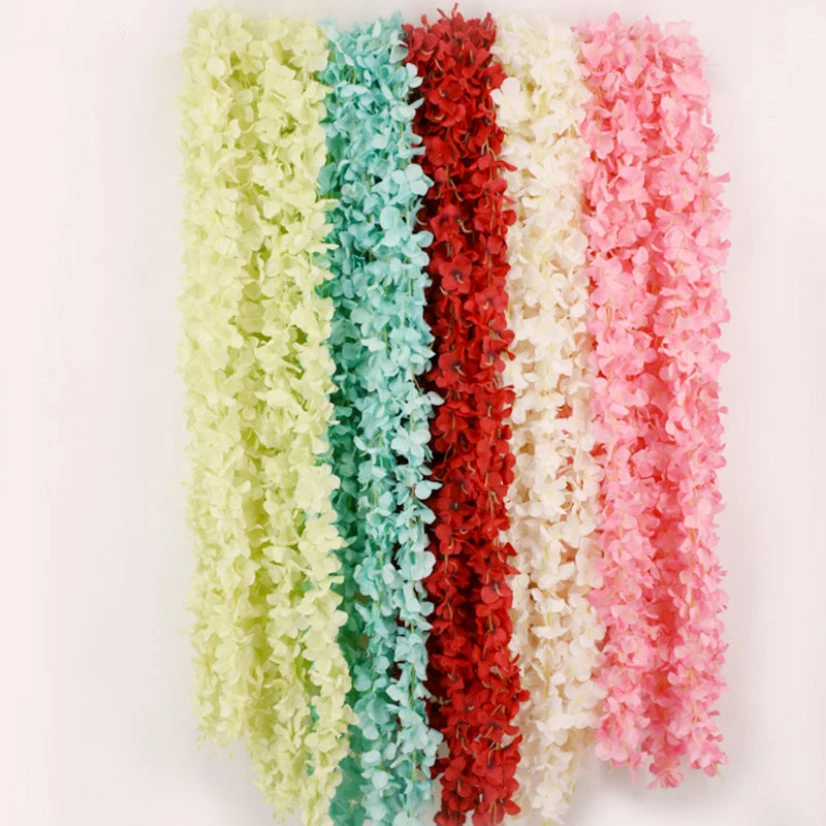 Свадебное украшение 10 шт. 100 см искусственные цветы из ротанга розовые белые