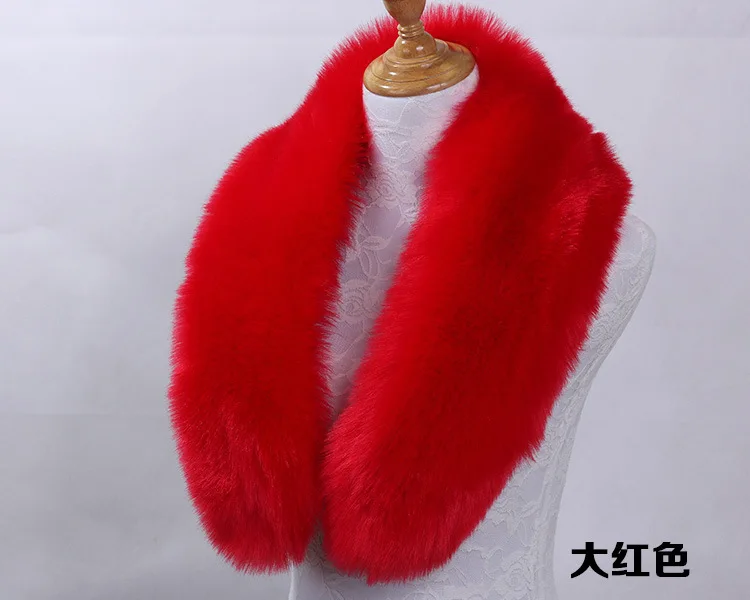 Qearlstar воротник из искусственного лисьего меха для женщин и мужчин Детское пальто