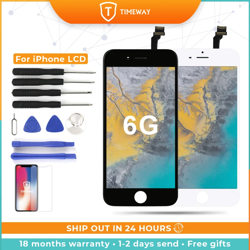 

TIMEWAY 10PCS AAA++ For iPhone 6G 6P 6S 6SP Display Assembly Digitizer With 3D Touch Replacement No Dead Pixel