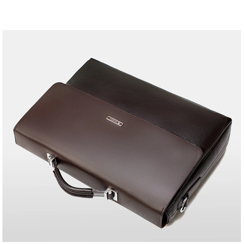 Модный мужской портфель из искусственной кожи деловая сумка на ремне для мужчин