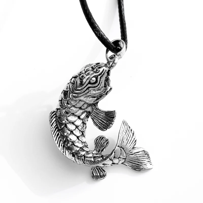 Новый мужской рыбы Перейти дракон кулон ожерелье темперамент горячие ювелирные