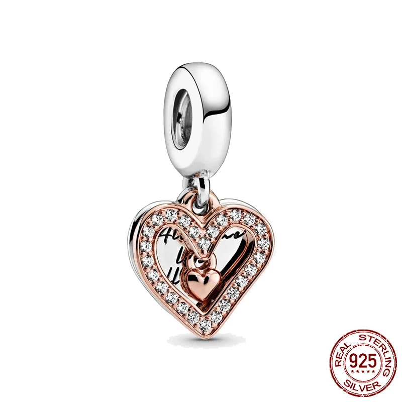 Горячая Распродажа 925 пробы Серебряная любовь навсегда мама сердце серьги