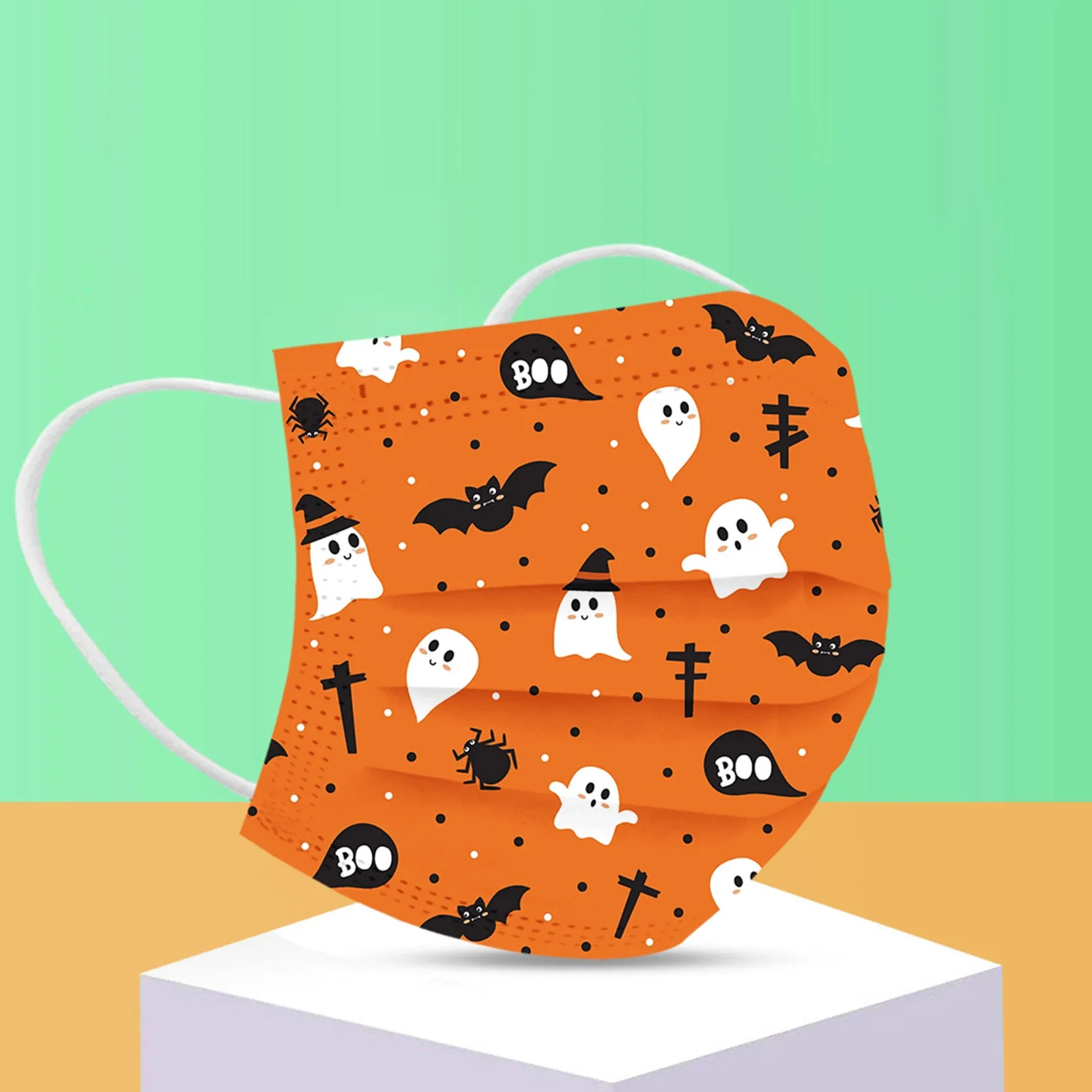 Одноразовая маска для лица с мультяшным принтом 3 слоя 50 шт.|Женские маски| |