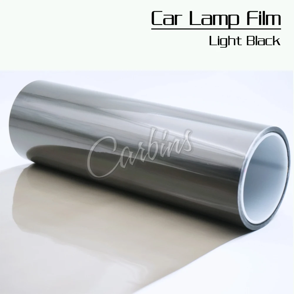 Глянцевая черная световая пленка 30 см x 200 автомобильная тонировка головная фара