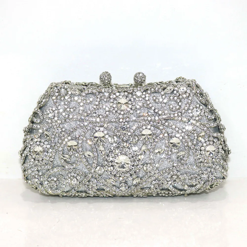New Design Diamonds  Handbags Girls Elegant Wedding Purses Party Wedding Ladies Crossbody Shoulder Bag High Quality