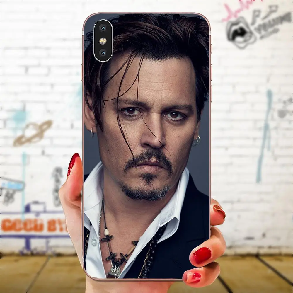 Цветной чехол для телефона из ТПУ Johnny Depp Huawei Honor 4C 5A 5C 5X 6 6A 6X 7 7A 7C 7X 8 8C 8S 9 10 10i 20 20i Lite