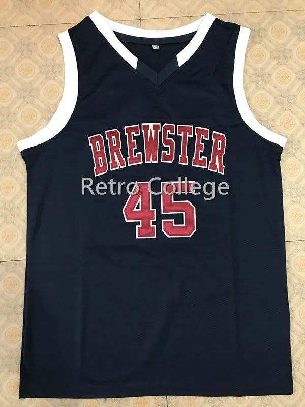 

#45 Donovan Mitchell Brewster navy bule white Basketball Jersey Stitched Custom Any Number Name jerseys