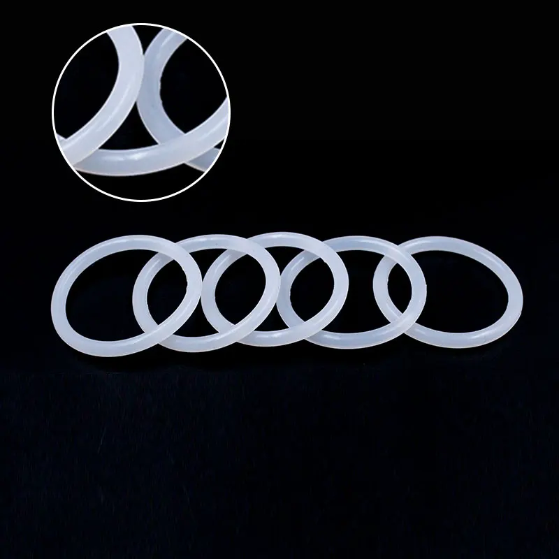 5 шт./лот белый силиконовым кольщом силикон/VMQ хомут с круглым воротником для