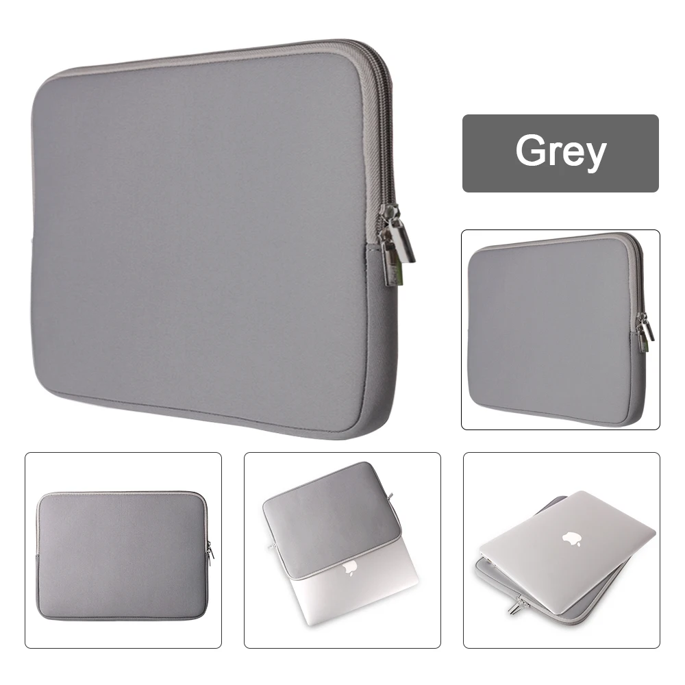 Сумка для ноутбука чехол Macbook Air Pro 13 3 Retina 9 7 11 12 15 дюймов мягкий на молнии xiaomi HP |