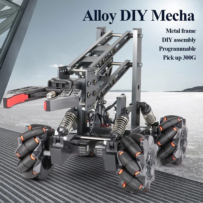 

Professional RC Programming Off-road Climbing Car DIY Alloy Assembly Mecha Clamp Remote Control Car Model Car Child Toy Gift