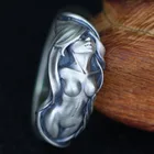 Европейское и американское массивное сексуальное красивое женское кольцо в стиле хип-хоп панк кольцо русалки ручная работа ювелирное изделие кольцо для вечеринки ювелирное изделие в подарок