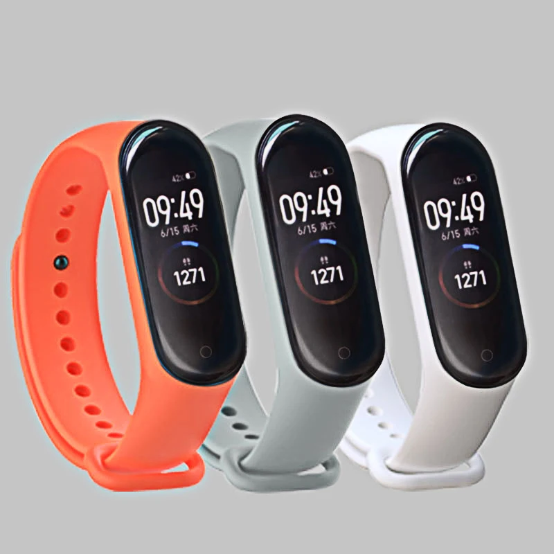 Мягкий ремешок для Xiaomi Mi Band 3 4 Smart аксессуары band 3|Смарт-аксессуары| |