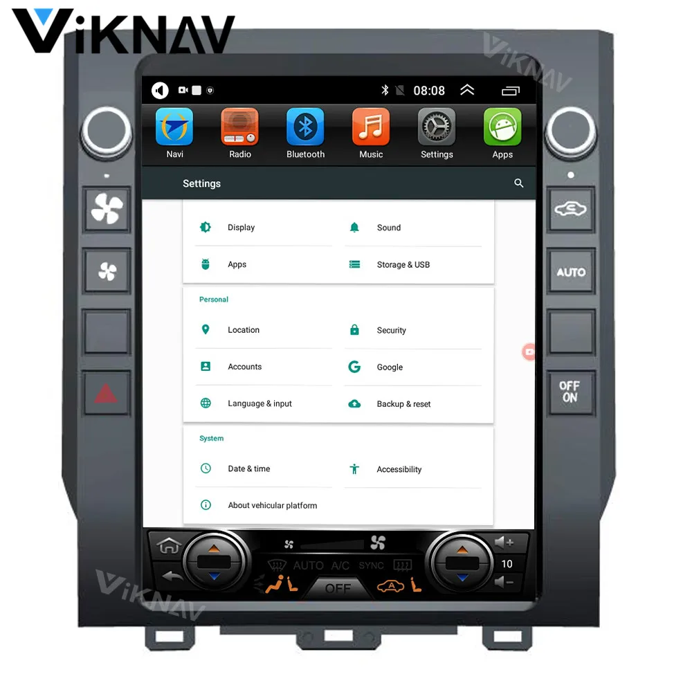 

2din android tesla style car multimedia player For TOYOTA Tundra 2012-2018 car stereo GPS navigation head unit