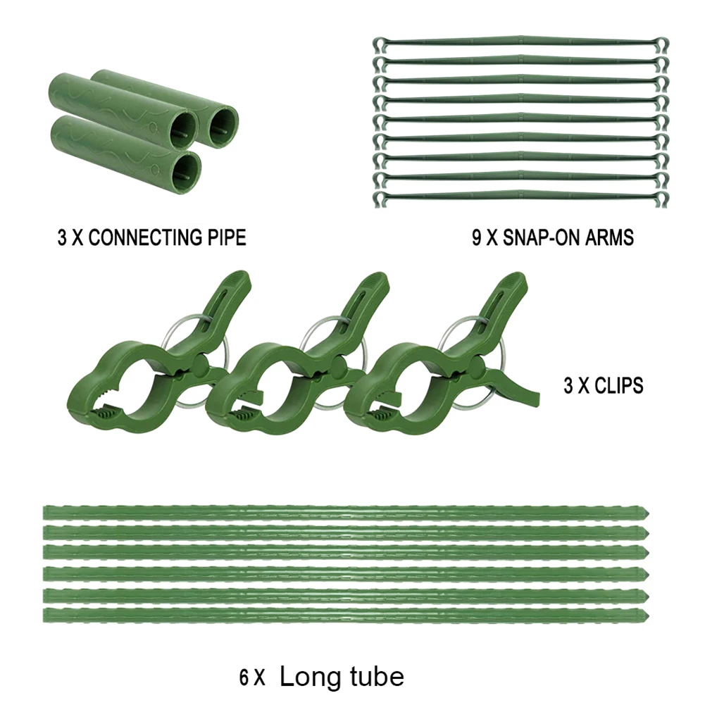 

Plastic Plant Support Clips For TomatoTomatoes Cage Assembled Plant Vegetable Trellis Support Stakes for Indoor Pot Outdoor @LS