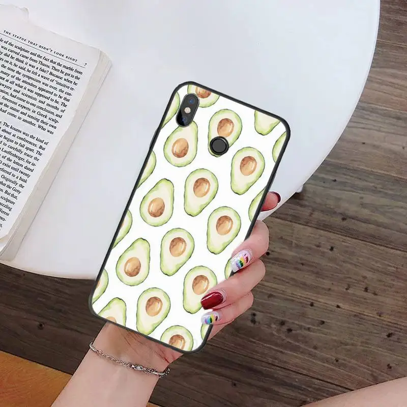 

avocado aesthetic Gteen Fruit Food Phone Case For Xiaomi mi Redmi note 7 8t 9 9t 9s 8 10 10t 11 pro lite K20 max 3