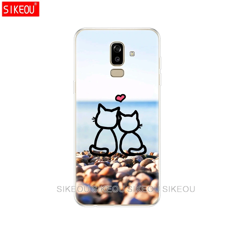 soft silicon phone Case for Samsung Galaxy J8 2018 back Cover j810 Funda Cases | Мобильные телефоны и аксессуары