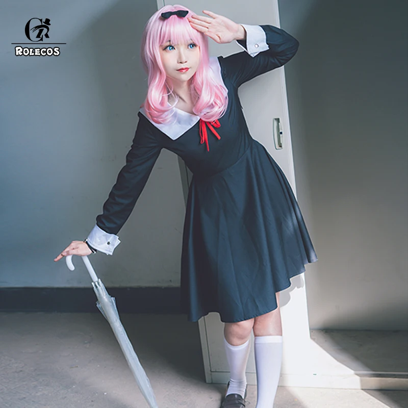 ROLECOS аниме Kaguya-sama Love is War Косплей Костюм Fujiwara Chika японская JK школьная форма для