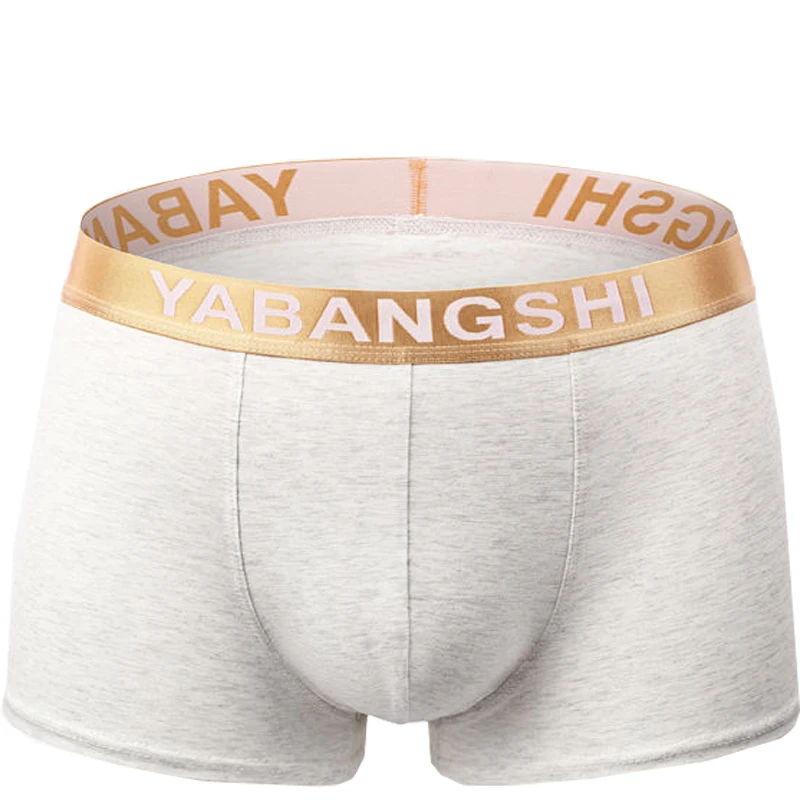 

4 PCS Men Underwear Cotton Boxers Panties Comfortable Mens Underpants Sexy Solid Cuecas Trunks Brand Shorts Men Boxer