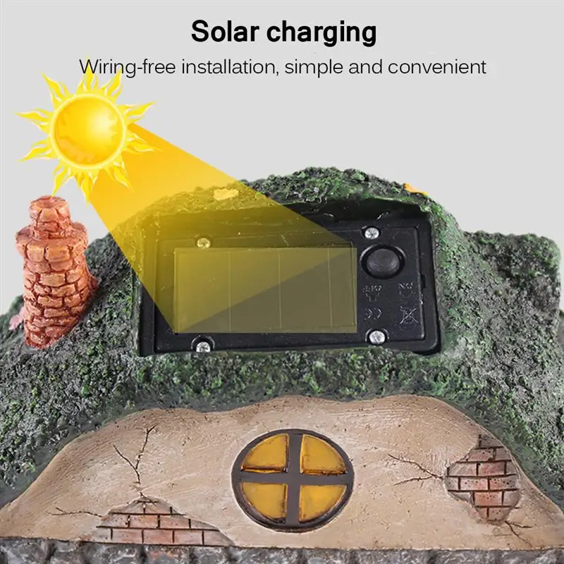 Открытый Сад Смола с подсветкой украшение дома ремесло двор креативный