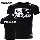 Спортивная футболка VSZAP Для MMA, бокса, Муай Тай, драки, фитнеса, эластичная блузка, спортивные шорты для mma