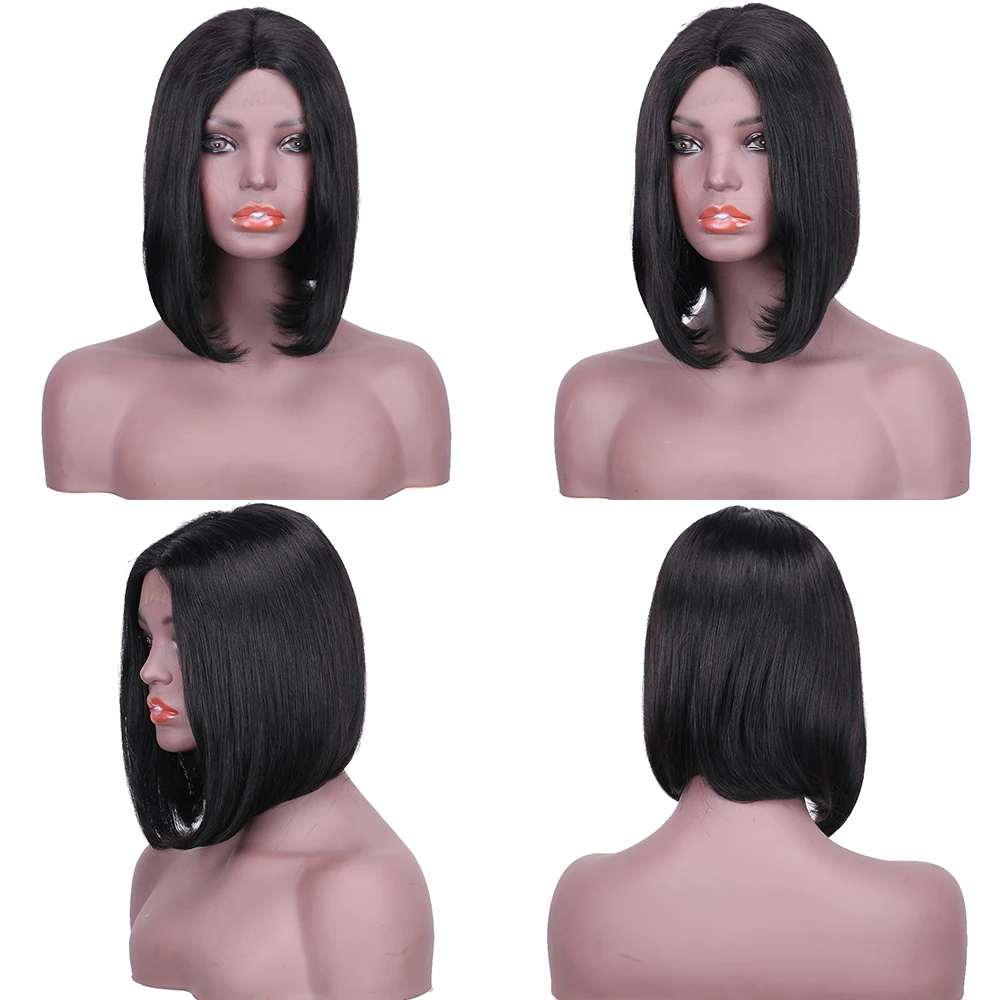 Yeswigs прямые человеческие волосы парики 13х4 парик фронта шнурка Remy бразильские для