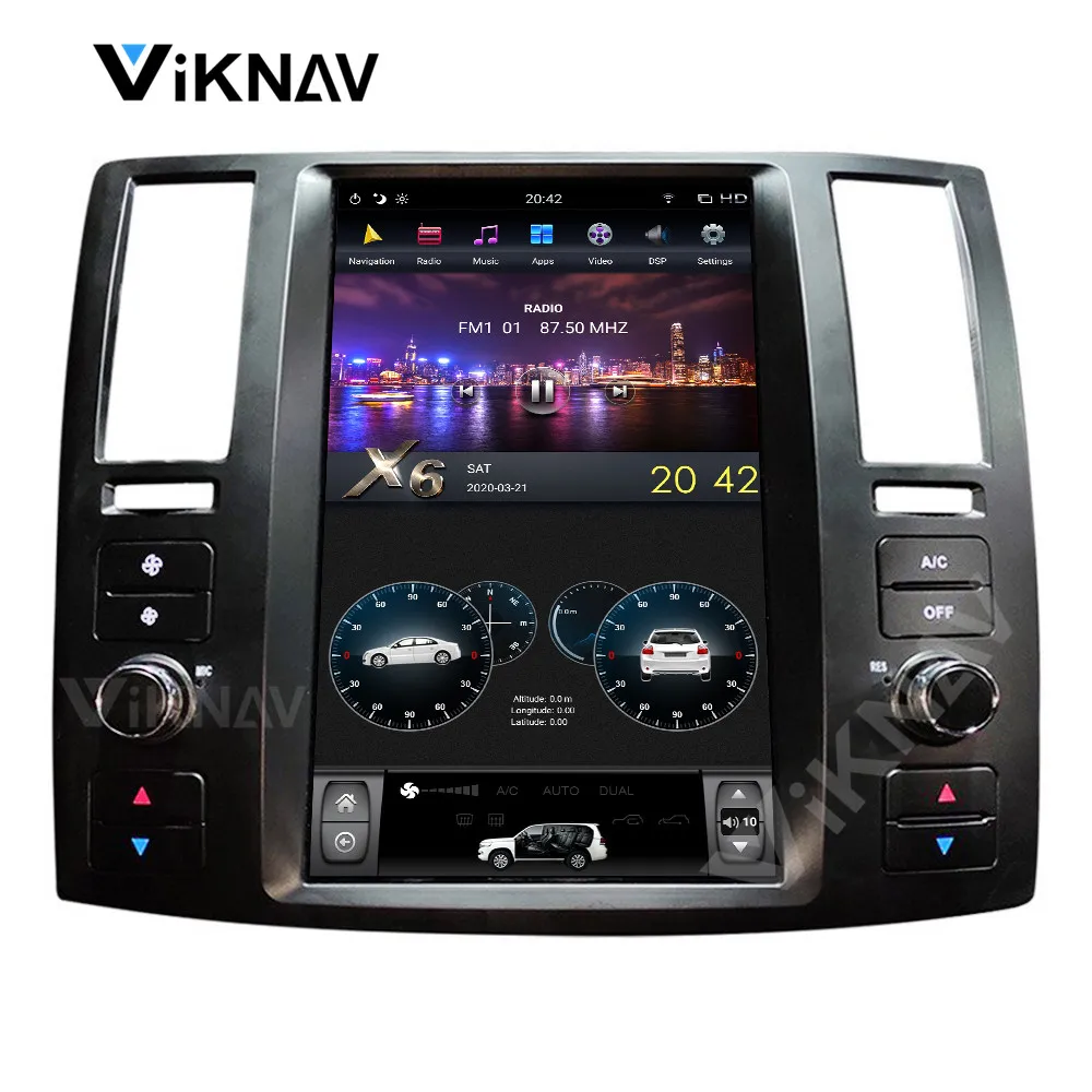 multimedia player For Infiniti FX35 FX45 2004-2008 car GPS navigator video auto android system radio tape recorder 11.8 inch | Автомобили