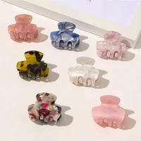 new women acetate hair claw clips barrette clamp jelly colors acrylic ponytail crab girls hair hairpin hair styling accessories