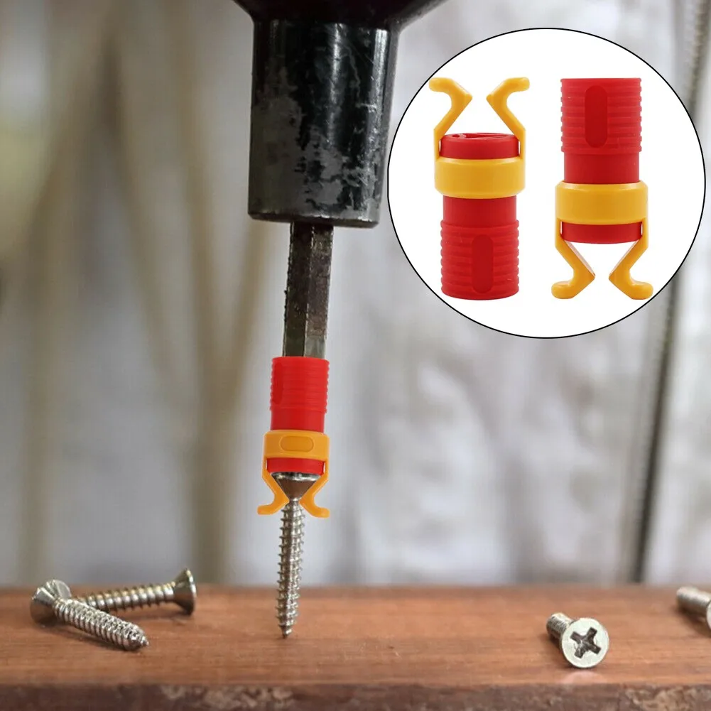 

Plastic 2pcs Red Clamper Sleeve Woodworking Tool 1.57x0.71 Inch 40mmx18mm