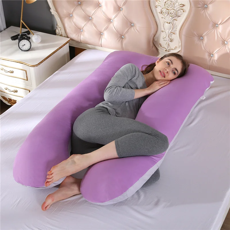 

100% Cotton Pregnancy Pillow Sleeping Support Pillow For Pregnant Women Body U Shape Maternity Pillows Pregnancy Side Sleepers