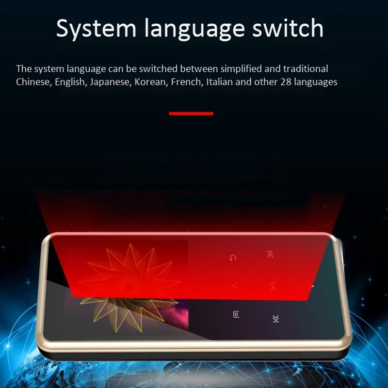 

MP3 Player, 8GB Bluetooth 4.0 MP4 Music Player with Earphones, 1.5-Inch TFT Screen, FM Radio, HiFi Smart Voice Recording