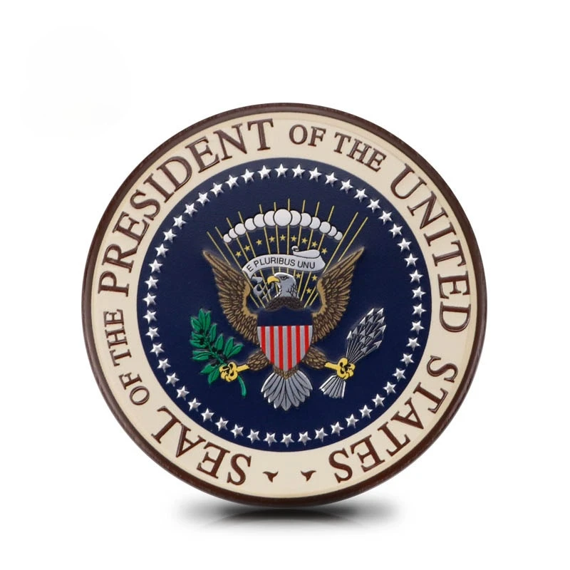 

Noizzy U.S. President Badge Car Sticker 3D Metal Automobile Emblem Fuel Tank Trunk Decor Tailgate Styling JDM JEEP Meterial