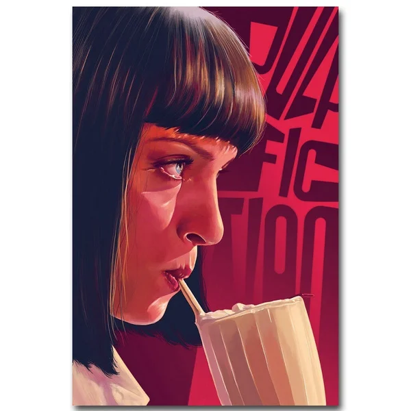 

Pulp Fiction Classic Film Movie Vintage Poster Print Tin Metal Sign Wall Art