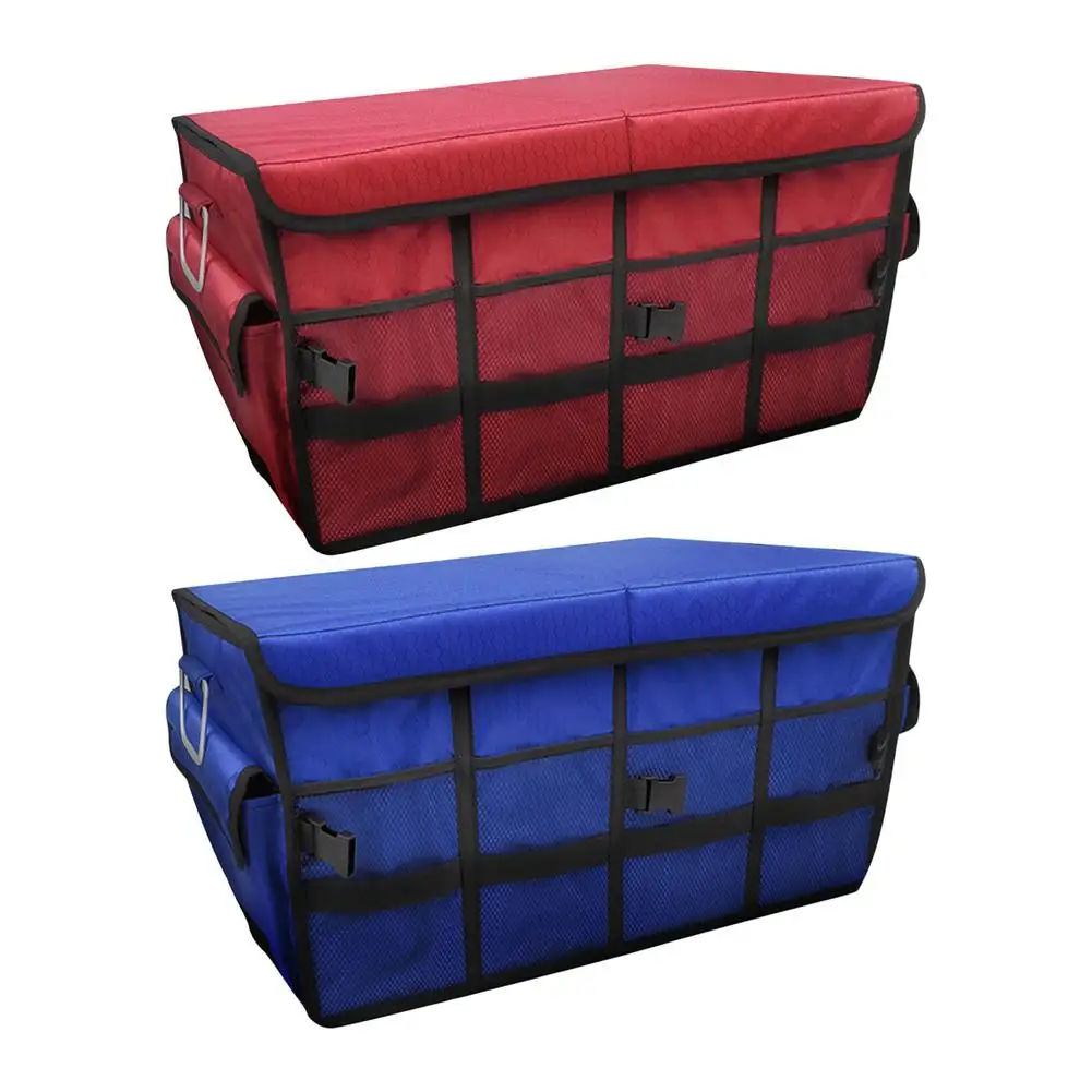 

Автомобильный Органайзер из ткани Оксфорд, складной прочный портативный вместительный складной ящик для хранения в багажнике автомобиля, ...