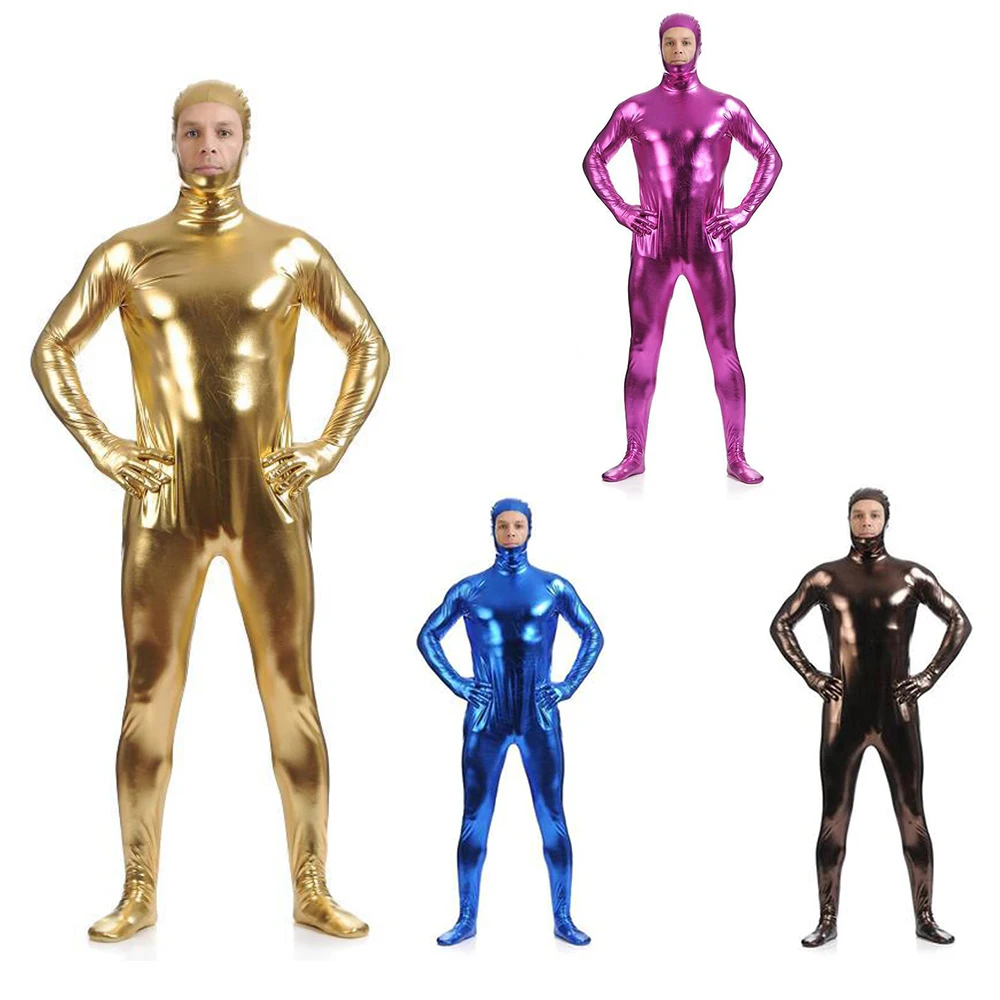 2021 Бесплатная доставка боди блестящий металлик серый женский комбидресс с