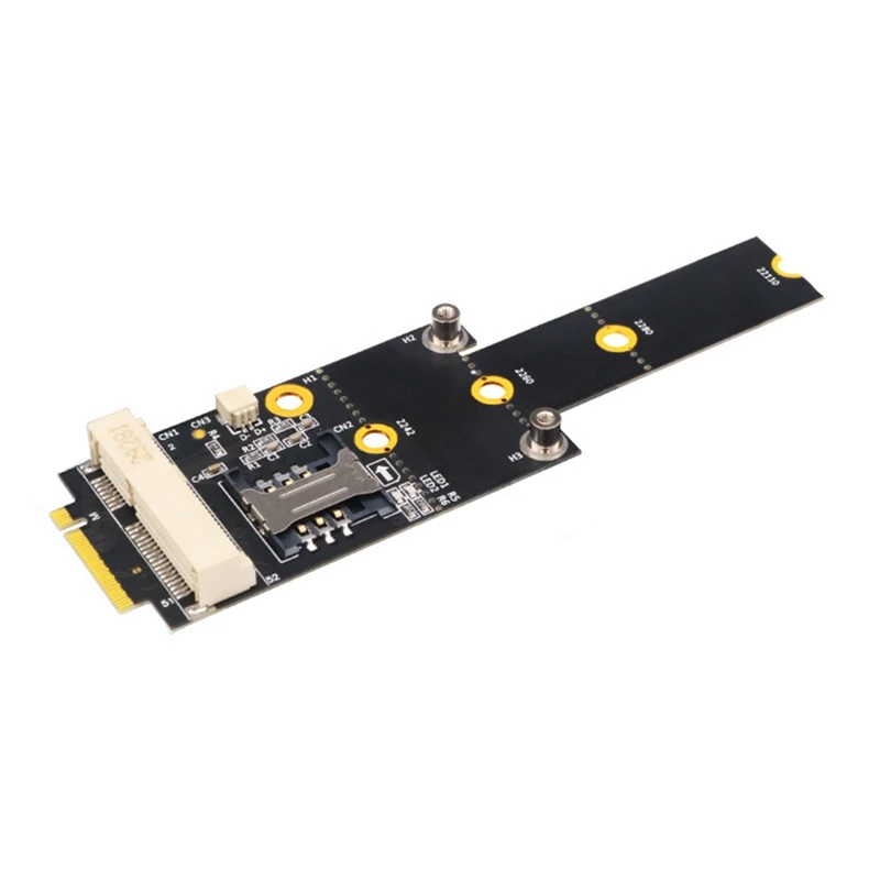 

New M.2 M KEY To Mini Pci-E With SIM Card Adapter Card, Mini PCI-E To M.2 Adapter Card With SIM Card Holder