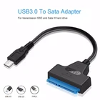Кабель USB 3,0 SATA 3, адаптер Sata к USB 3,0 до 6 Гбитс для 2,5 дюймового внешнего SSD HDD жесткого диска, 22 Pin Sata III кабель