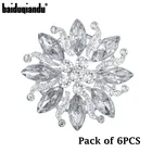 Набор из 6 шт. Baiduqiandu искусственная фотография для женщин свадебвечерние ринка круглый букет ювелирные изделия заколки аксессуары